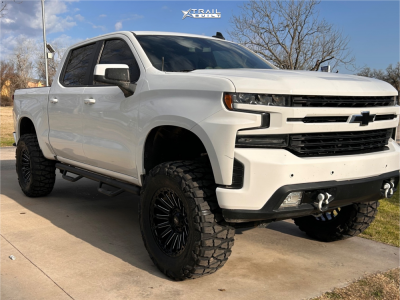 1 2019 Silverado 1500 Chevrolet Lt Rough Country Suspension Lift 6in Rough Country 97 Series Black