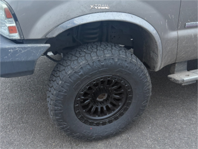 1 2005 F 350 Super Duty Ford Lariat Unknown Suspension Lift 3in Fuel Rincon Black