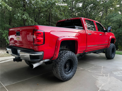 1 2017 Silverado 2500 Hd Chevrolet Ltz Rough Country Suspension Lift 75in Vision Tactical Satin Black