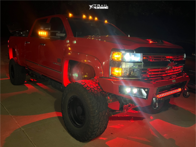 1 2017 Silverado 2500 Hd Chevrolet Ltz Rough Country Suspension Lift 75in Vision Tactical Satin Black