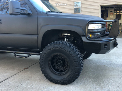 1 2004 Suburban 2500 Chevrolet Lt Rough Country Suspension Lift 7in Vision Tactical Satin Black