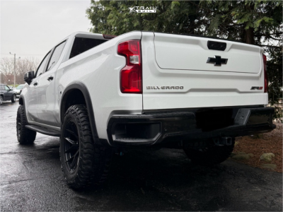 1 2023 Silverado 1500 Chevrolet Zr2 Stock Stock Vossen Hf6 4 Satin Black