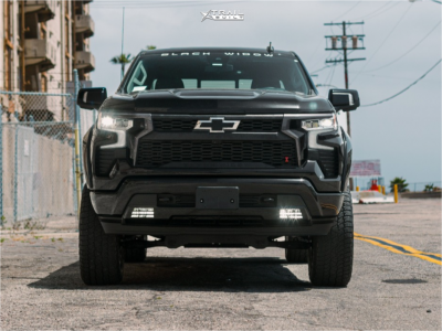 1 2023 Silverado 1500 Chevrolet Rst Stock Stock Gear Off Road Flair Black Milled