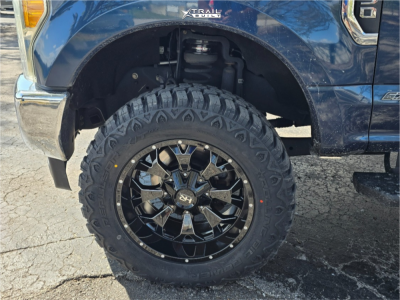 1 2017 F 250 Super Duty Ford Lariat Readylift Leveling Kit Hardrock Devastator Black Milled