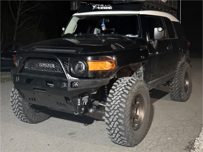 1 2008 Fj Cruiser Toyota Base Icon Suspension Lift 3in Black Rhino Rumble Bronze