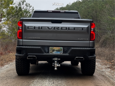 1 2021 Silverado 1500 Chevrolet Custom Trail Boss Readylift Leveling Kit Kmc Km549 Satin Black