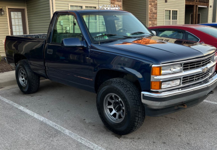 1 1995 K1500 Chevrolet Silverado Stock Stock Vision Flow Satin Gray