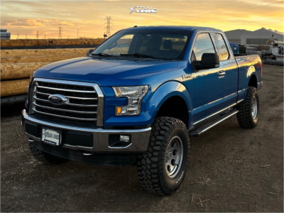 1 2016 F 150 Ford Xlt Rough Country Suspension Lift 6in Pro Comp Series 69 Polished