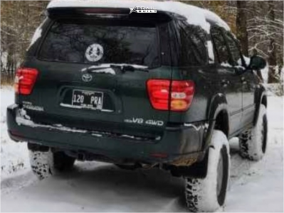 1 2002 Sequoia Toyota Limited Old Man Emu Suspension Lift 4in Black Rhino Armory Black