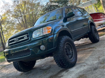 1 2002 Sequoia Toyota Limited Old Man Emu Suspension Lift 4in Black Rhino Armory Black