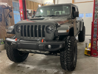 1 2021 Gladiator Jeep Mojave Rough Country Suspension Lift 35in Black Rhino Armory Gray With Black Accents