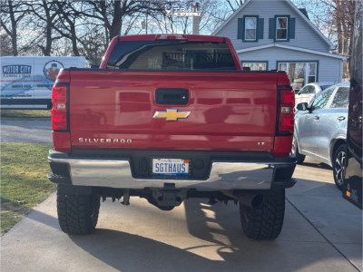 1 2017 Silverado 2500 Hd Chevrolet Lt Rough Country Suspension Lift 6in Fuel Renegade D264 Gloss Black