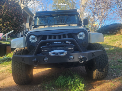 1 2017 Wrangler Jeep Unlimited Sahara Fabtech Suspension Lift 3in Black Rhino Arsenal Black