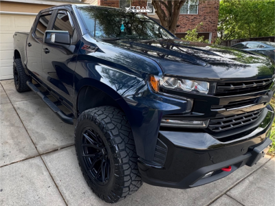 2021 Chevrolet Silverado 1500 - 20x10 -18mm - Vossen Hf6-4 - Leveling Kit - 35" x 12.5"