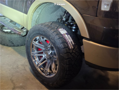 1 2007 F 150 Ford King Ranch Bilstein Suspension Lift 25in Fuel Brawl Chrome