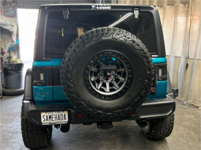 1 2024 Wrangler Jeep Unlimited Rubicon 4xe Evo Mfg 25 Enforcer Overlander Suspension Lift 25in Fuel Covert Anthracite