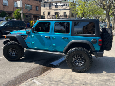 1 2024 Wrangler Jeep Unlimited Rubicon 4xe Evo Mfg 25 Enforcer Overlander Suspension Lift 25in Fuel Covert Anthracite