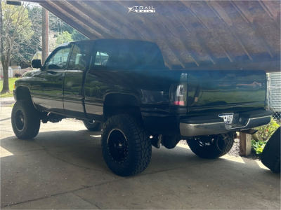 1 1996 Ram 1500 Dodge Base Rough Country Suspension Lift 5in Moto Metal M0970 Gloss Black