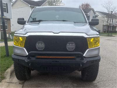 1 2019 1500 Ram Big Horn Rough Country Suspension Lift 35in Vision Nemesis Gunmetal