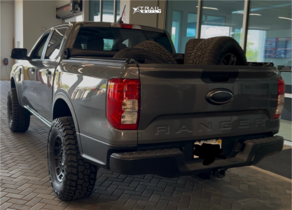 1 2024 Ranger Ford Xl Rough Country Suspension Lift 35in Black Rhino Warthog Matte Black