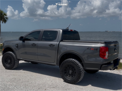 1 2024 Ranger Ford Xl Rough Country Suspension Lift 35in Black Rhino Warthog Matte Black