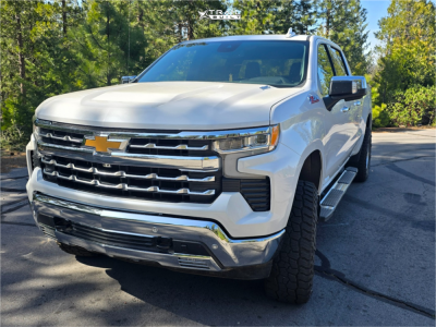 1 2023 Silverado 1500 Chevrolet Ltz Readylift Suspension Lift 4in Kmc Km549 Machined