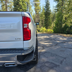 1 2023 Silverado 1500 Chevrolet Ltz Readylift Suspension Lift 4in Kmc Km549 Silver Machined