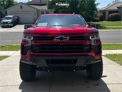 1 2023 Silverado 1500 Chevrolet Rst Bds Suspension Lift 4in Hardrock H105 Bronze Black