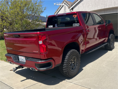 1 2023 Silverado 1500 Chevrolet Rst Bds Suspension Lift 4in Hardrock H105 Bronze Black