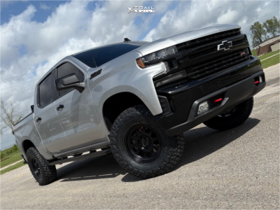 1 2021 Silverado 1500 Chevrolet Lt Trail Boss Rancho Leveling Kit Method Mr316 Matte Black