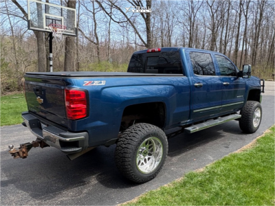1 2015 Silverado 2500 Hd Chevrolet Ltz Rough Country Suspension Lift 5in Kg1 Forged Veteran Polished
