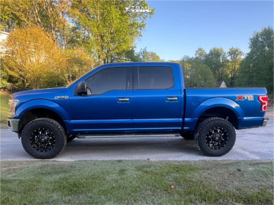 1 2018 F 150 Ford Xlt Bds Suspension Lift 4in Fuel Krank D517 Black Milled