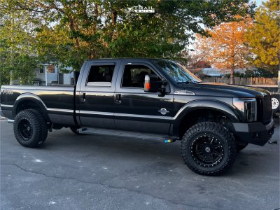 1 2014 F 350 Super Duty Ford Lariat Zone Suspension Lift 8in Anthem Off Road Rogue Black Milled