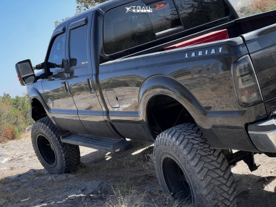 1 2014 F 350 Super Duty Ford Lariat Zone Suspension Lift 8in Anthem Off Road Rogue Black Milled