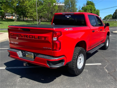 1 2020 Silverado 1500 Chevrolet Custom Rough Country Suspension Lift 35in Black Rhino Shogun Hypersilver