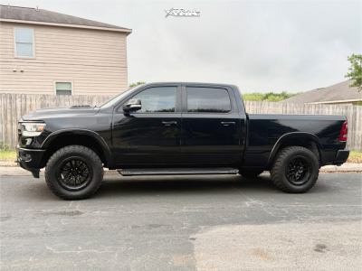 1 2022 1500 Ram Laramie Readylift Suspension Lift 35in Lock Offroad Wheels Krawler Matte Black