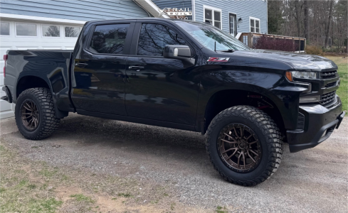 1 2019 Silverado 1500 Chevrolet Rst Rough Country Suspension Lift 4in Fuel Rebel 6 Bronze