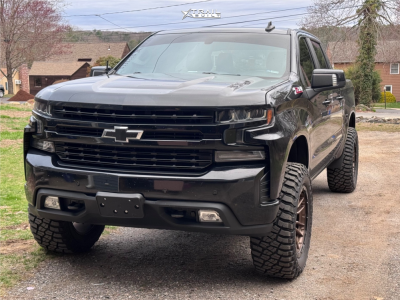1 2019 Silverado 1500 Chevrolet Rst Rough Country Suspension Lift 4in Fuel Rebel 6 Bronze