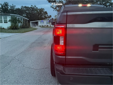 1 2023 F 150 Ford Xlt Rough Country Leveling Kit Hostile H130 Satin Black