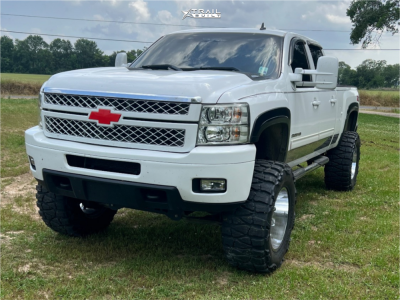 1 2011 Silverado 2500 Hd Chevrolet Lt Rough Country Suspension Lift 7in Hostile Rage Chrome