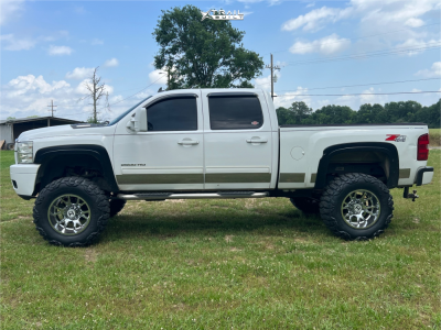 1 2011 Silverado 2500 Hd Chevrolet Lt Rough Country Suspension Lift 7in Hostile Rage Chrome
