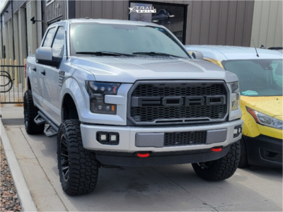 1 2016 F 150 Ford Xlt Superlift Suspension Lift 6in Rough Country 95 Series Black Milled