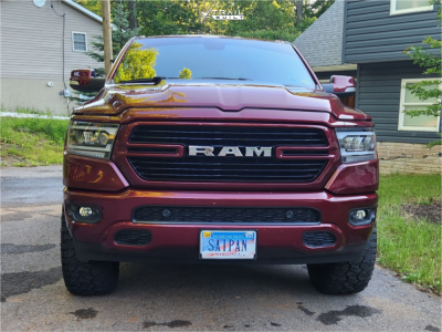 1 2020 1500 Ram Big Horn Readylift Suspension Lift 35in Fuel Rebel 6 Gray Black