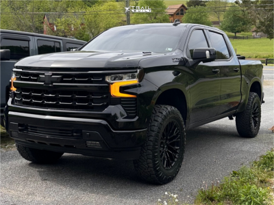 1 2023 Silverado 1500 Chevrolet Rst Motofab Suspension Lift 3in Fuel Rebar 6 Black