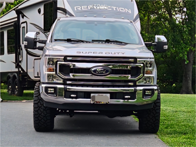 1 2022 F 250 Super Duty Ford Xlt Rough Country Leveling Kit Artem Offroad A206 Chrome