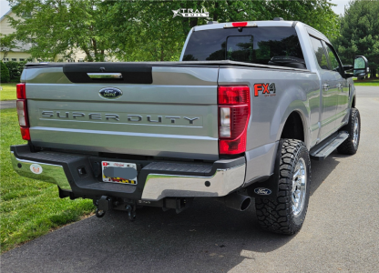 1 2022 F 250 Super Duty Ford Xlt Rough Country Leveling Kit Artem Offroad A206 Chrome