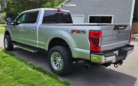 1 2022 F 250 Super Duty Ford Xlt Rough Country Leveling Kit Artem Offroad A206 Chrome