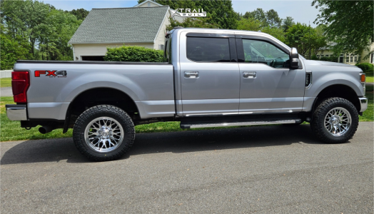 1 2022 F 250 Super Duty Ford Xlt Rough Country Leveling Kit Artem Offroad A206 Chrome