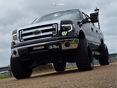1 2013 F 150 Ford Xlt Comp X Suspension Lift 4in Massiv Offroad Or4 Black Machined