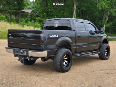 1 2013 F 150 Ford Xlt Comp X Suspension Lift 4in Massiv Offroad Or4 Black Machined